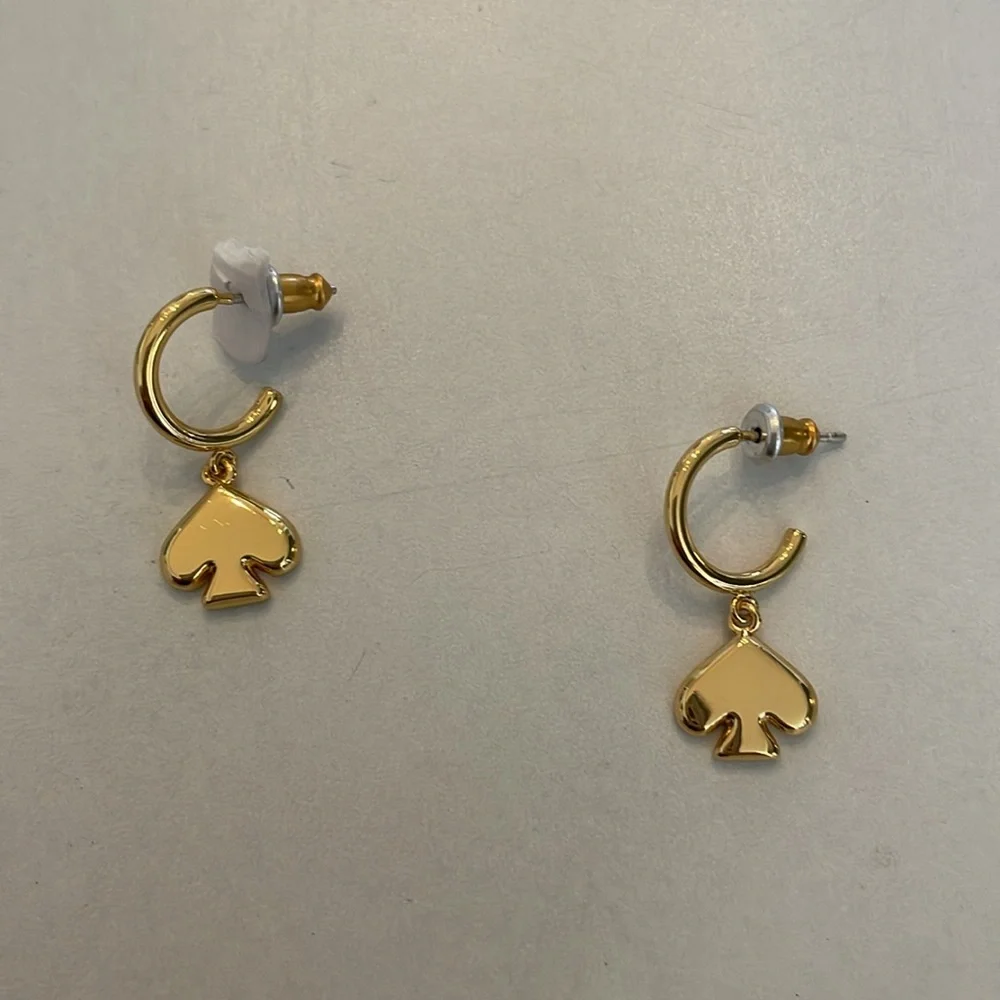Kate Spade Gold Huggies